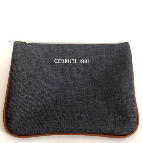 Lufthansa Handbags - Lufthansa Cerruti 1881 Grey Make Up Bag Wallet  Pouch